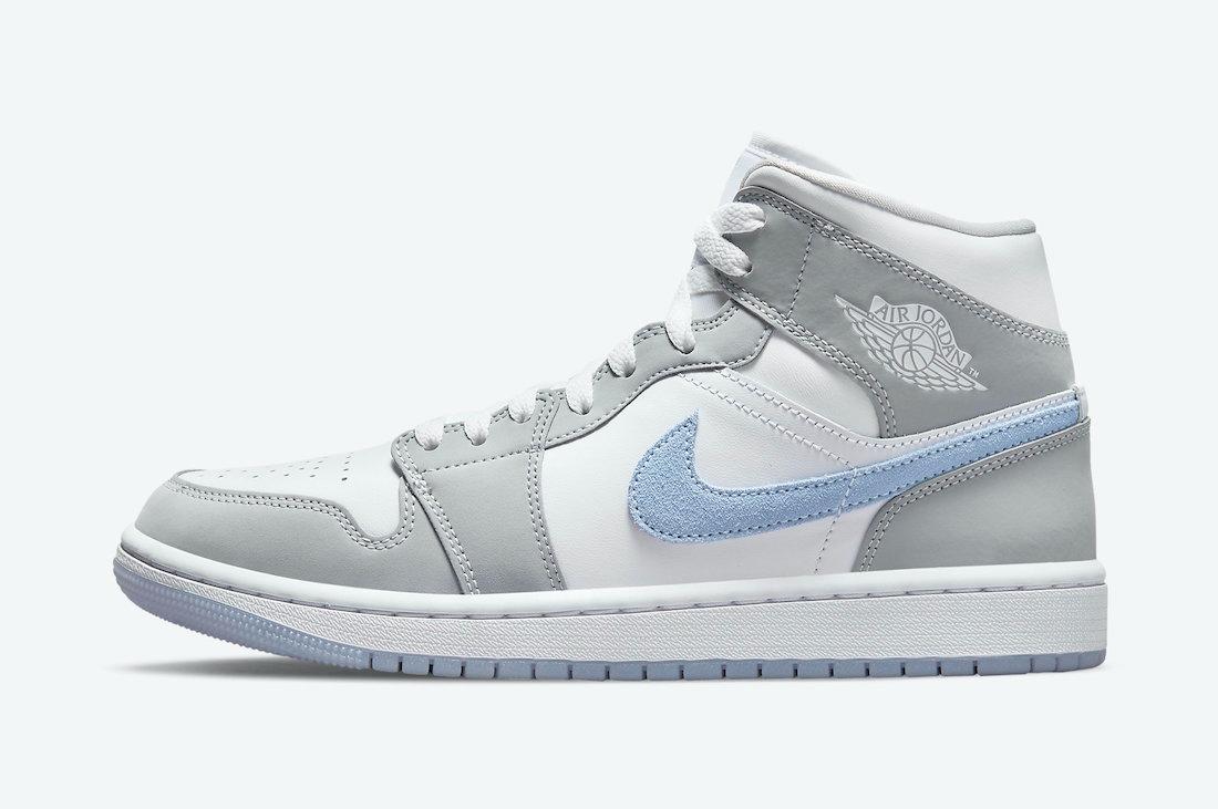 Jordan 1 Mid Wolf Grey Aluminum (Wmns)